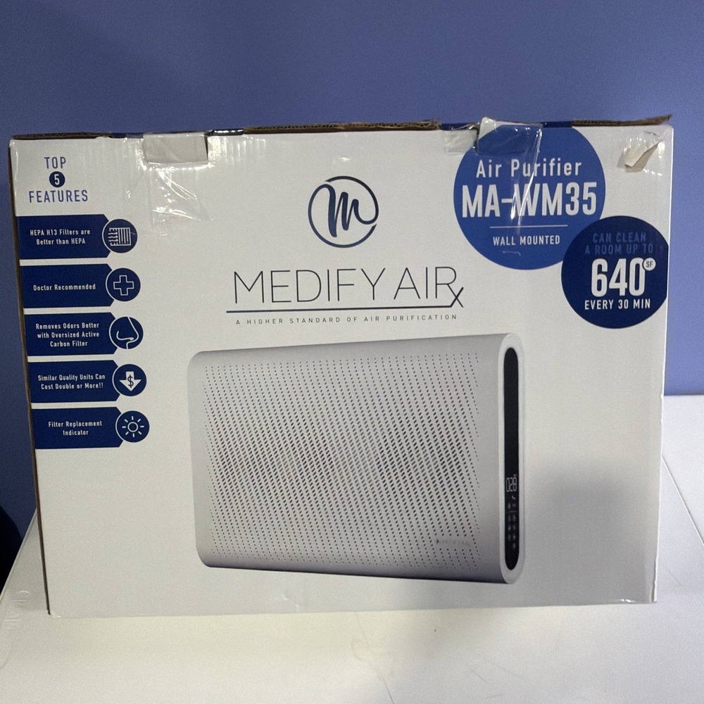 MA-35 Air Purifier with True HEPA H13 Filter | 1280 ft² Coverage in 1hr | Silver - Picture 7 of 8